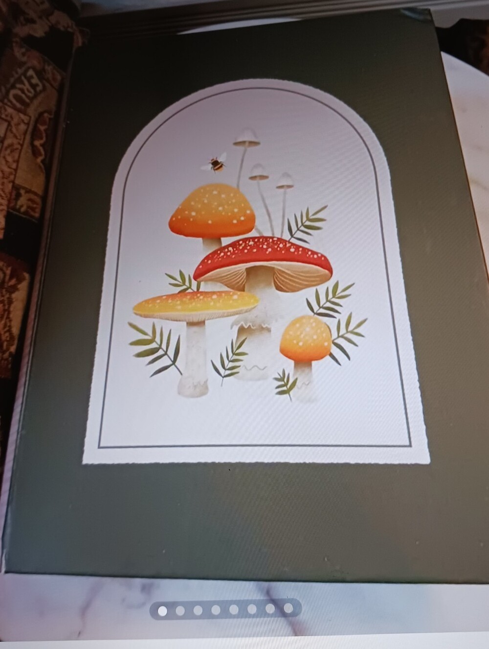 NWT Mushrooms Storage Box, Large Faux Book Box For Hiding Stuff
